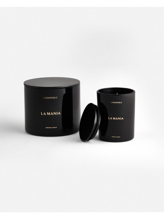 La Mania La Mania Świeca L'admirable Noir Czarny