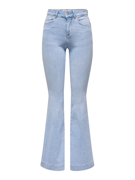 ONLY ONLY Jeans hlače Onlblush 15358364 Svetlo modra Flare Fit