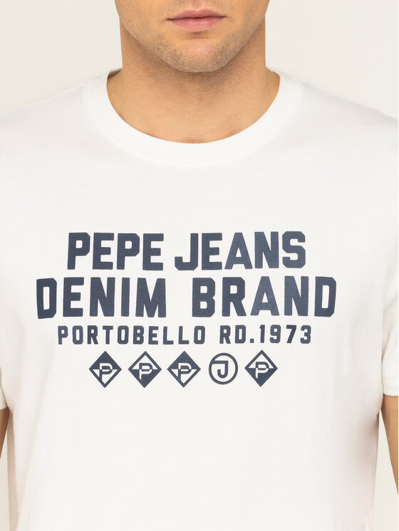 Pepe Jeans Pepe Jeans Marškinėliai Ben PM506903 Smėlio Regular Fit