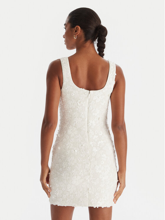 MICHAEL Michael Kors MICHAEL Michael Kors Koktel haljina MS582XYHHS Bijela Slim Fit