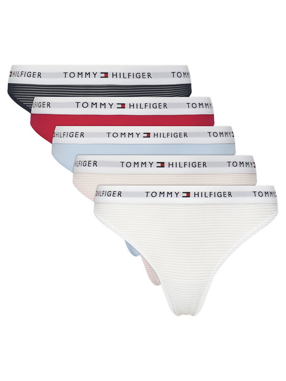 Komplet 5 par stringów Tommy Hilfiger