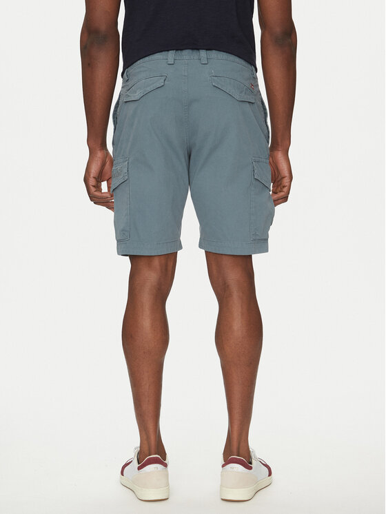Napapijri Napapijri Шорти от плат N-Deline NP0A4HOT Син Regular Fit