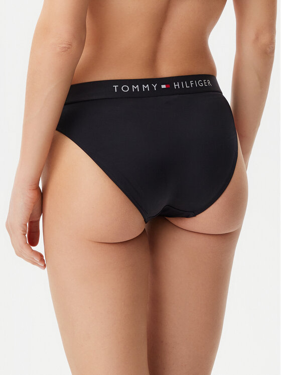 Tommy Hilfiger Tommy Hilfiger Bikini partea de jos UW0UW04120 Negru