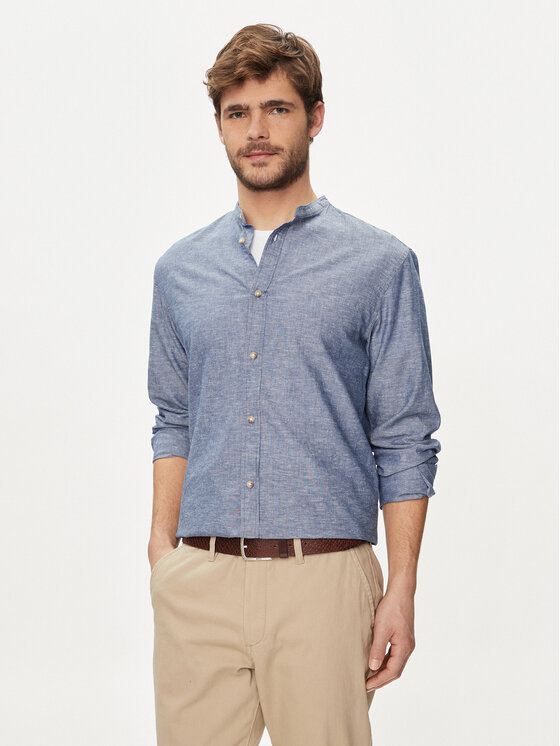 Jack&Jones Košeľa Summer 12248385 Modrá Comfort Fit