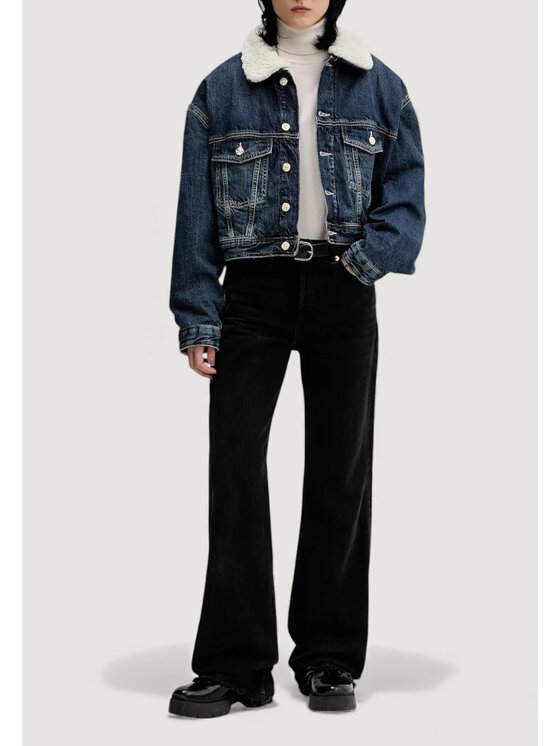 Tommy Jeans Tommy Jeans Μπουφάν δερμάτινο DW0DW22485 Μπλε Casual Fit