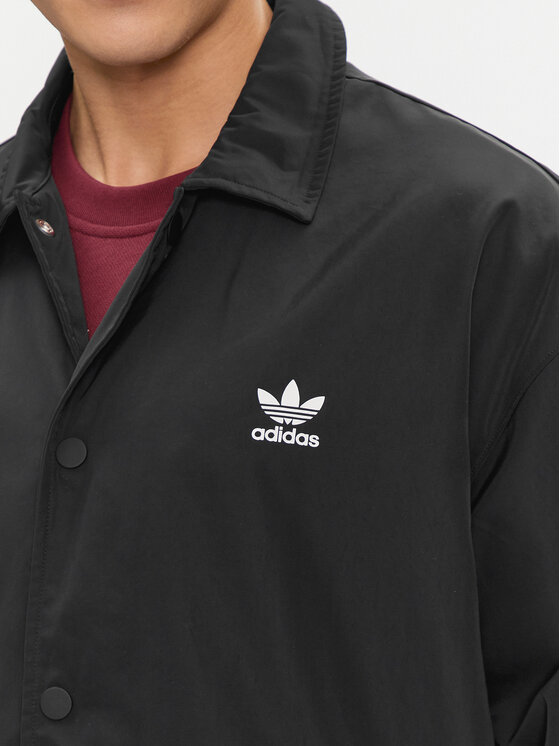 adidas adidas Prijelazna jakna Coach IA6371 Crna Regular Fit