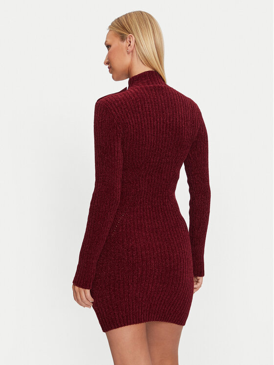 Guess Guess Rochie tricotată Keily W4BK27 Z3JE0 Vișiniu Regular Fit