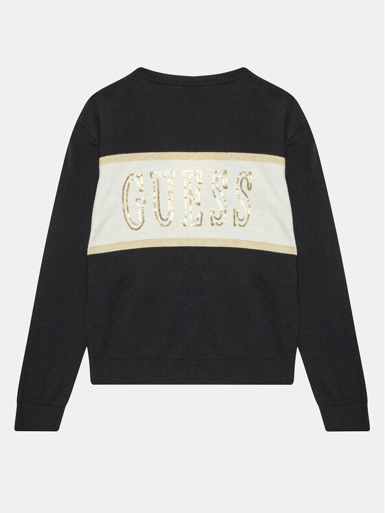 Guess Guess Kardigāns J4BR01 Z3IF0 Melns Regular Fit