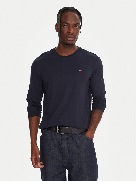 Tommy Jeans Tommy Jeans Комплект 2 блузи с дълъг ръкав DM0DM22148 Тъмносин Slim Fit