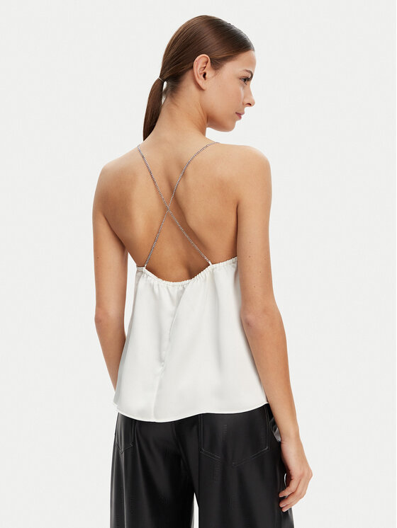 HUGO HUGO Top Cebena 50536436 Bijela Regular Fit
