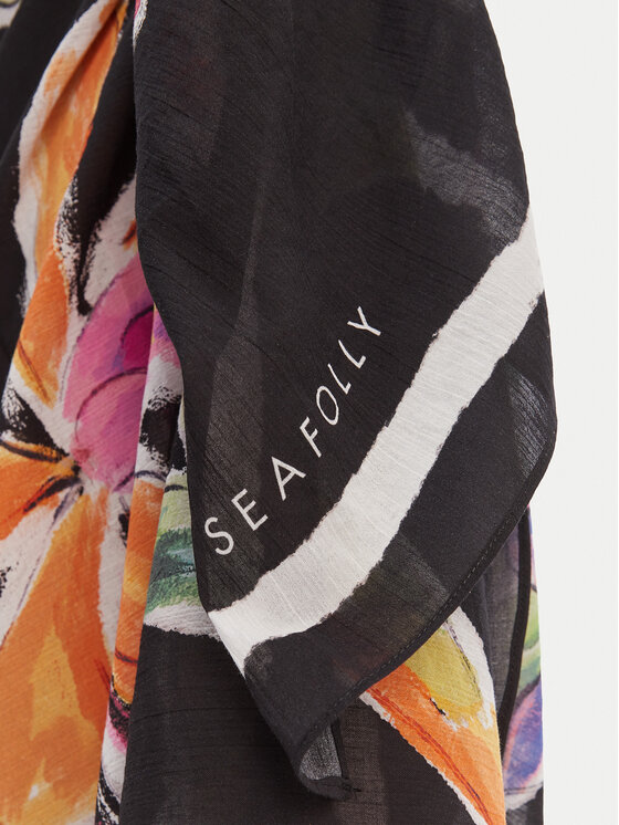 Seafolly Seafolly Pareo Hothouse Flowers 55627-SG Czarny