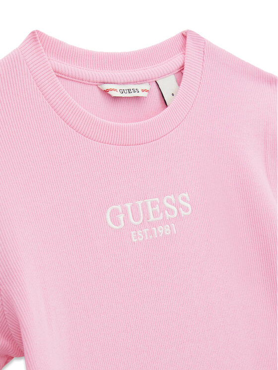 Guess Guess Ежедневна рокля J5YK11 KBZP4 Розов Regular Fit