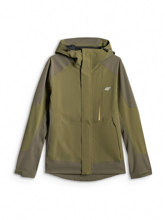 4F 4F Kurtka outdoor TREKKING Khaki Regular Fit