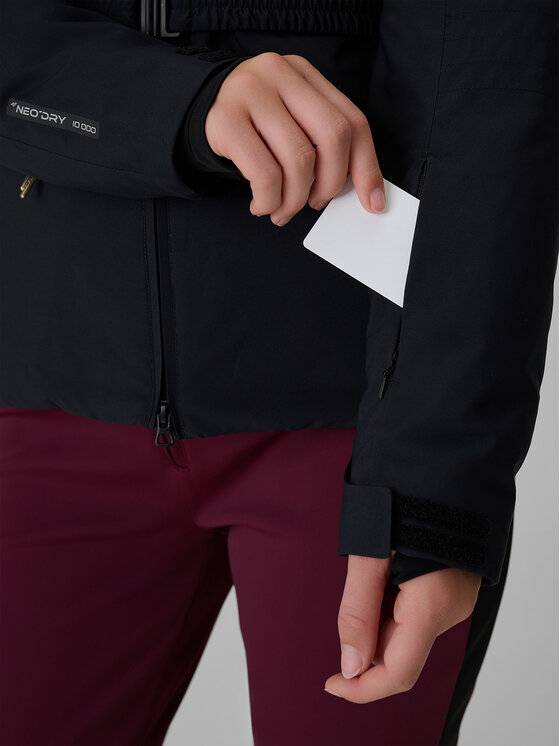 4F 4F Kurtka narciarska SKI CLASSIC Czarny Regular Fit
