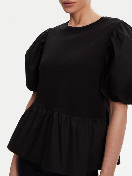 Liu Jo Liu Jo Palaidinė WA5389 J6308 Juoda Relaxed Fit