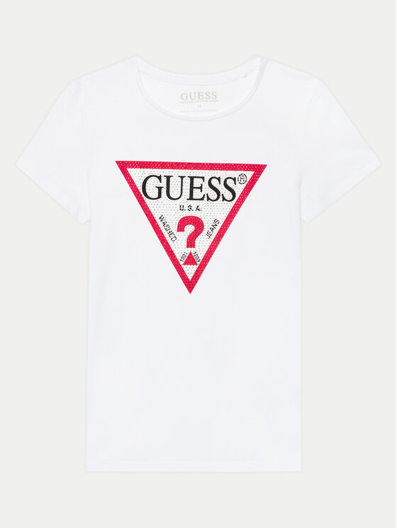 Guess T-krekls J2YI51 K6YW1 Balts Regular Fit