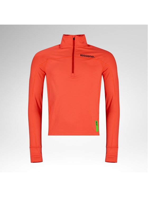 Rossignol Rossignol Bluza techniczna M Hero Half Zip First Layer Czerwony Slim Fit
