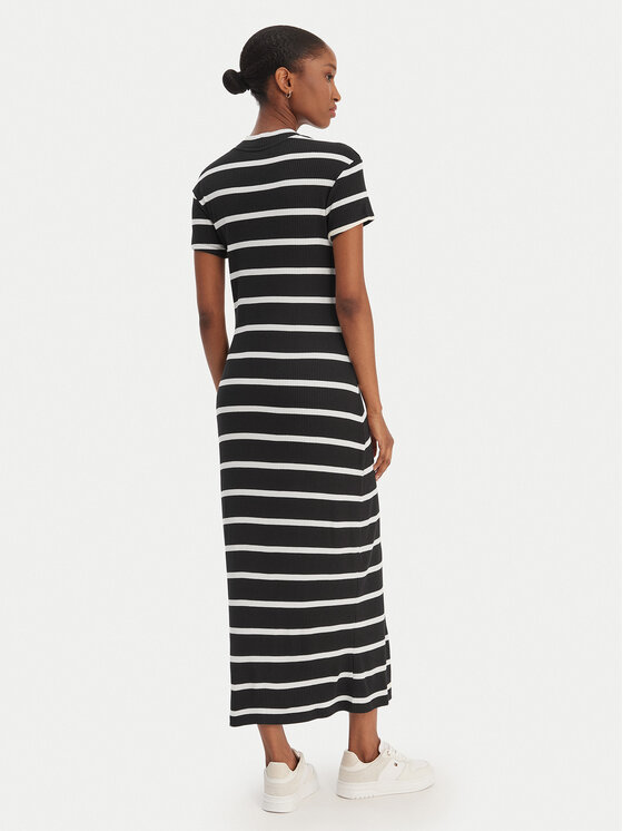 Tommy Hilfiger Tommy Hilfiger Rochie de zi WW0WW47860 Negru Slim Fit