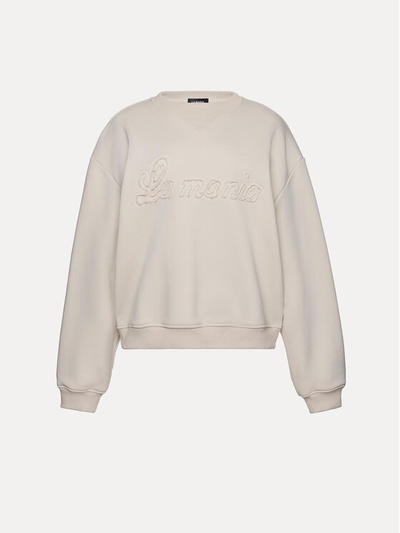 La Mania La Mania Bluza BRODIE Kremowy Basic Fit