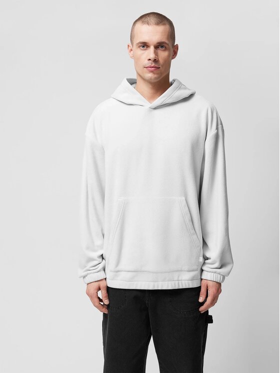 Outhorn Outhorn Fleecová mikina OTHWSS24TFLEM259-26S Sivá Loose Fit