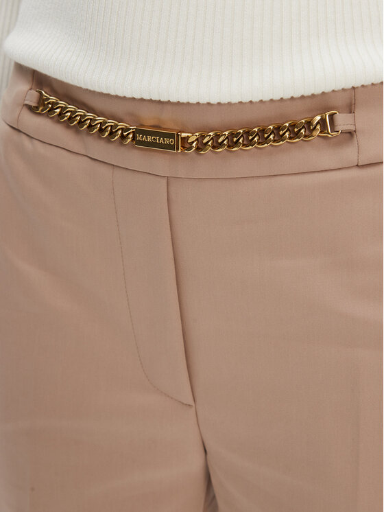 Marciano Guess Marciano Guess Hlače iz tkanine 5GGB17 7311A Rjava Regular Fit