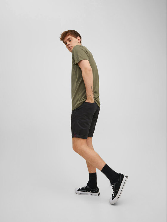 Jack & Jones Jack & Jones Stoffshorts Bowie 12165604 Schwarz Regular Fit