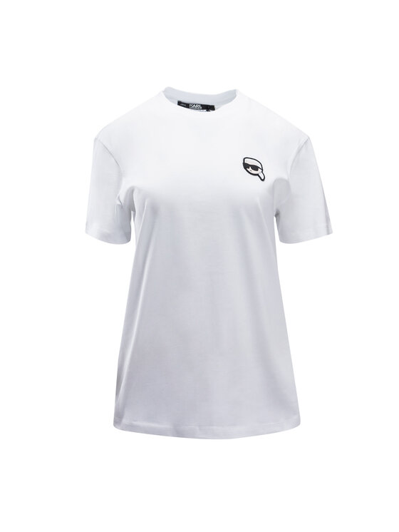 T-Shirt KARL LAGERFELD, Rozmiar S, Białe, 236W1701-100/L