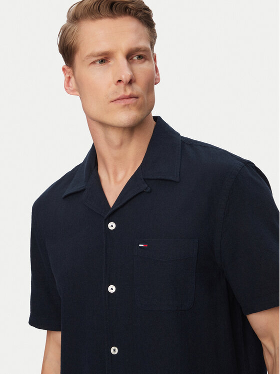 Tommy Jeans Tommy Jeans Koszula DM0DM23058 Granatowy Regular Fit