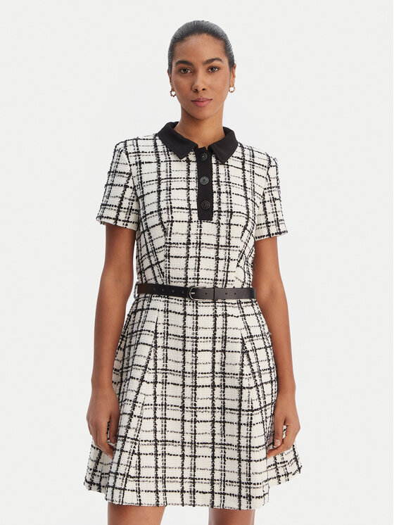 Morgan Morgan Trikotažinė suknelė 261-RNOLIA Écru Slim Fit