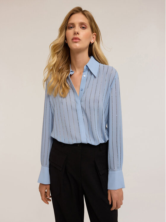 Motivi Motivi Camicia 5264Q000858N004 Turchese Regular Fit