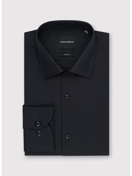 Pako Lorente Pako Lorente Koszula P25WN-1X-059 Czarny Slim Fit