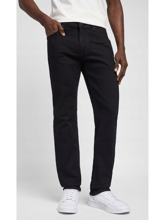 Lee Lee Jeansy Daren Zip Fly Czarny Regular Fit