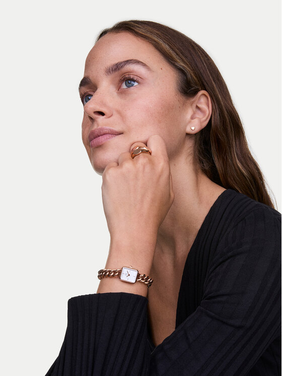 Daniel Wellington Daniel Wellington Ročna ura Jolie Chain 15 DW00100835 Rožnato zlato