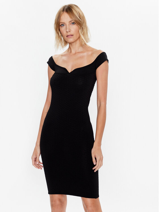 IRO Cocktail obleka Nunzia AS205 Črna Slim Fit
