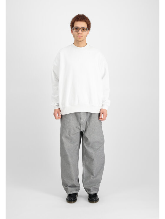 Alpha Industries Alpha Industries Bluza Logo Backprint Sweatshirt Biały Relaxed Fit