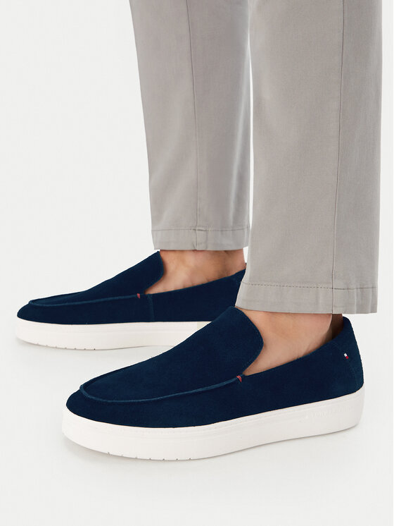 Tommy Hilfiger Tommy Hilfiger Lordsai Modern Light Suede Loafer FM0FM05924 Tamsiai mėlyna