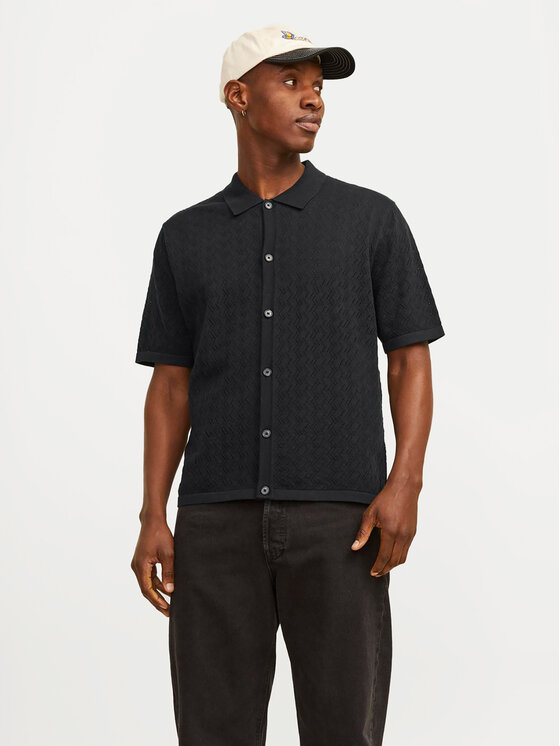 Jack&Jones Jack&Jones Πουκάμισο Jornoto 12255011 Μαύρο Regular Fit