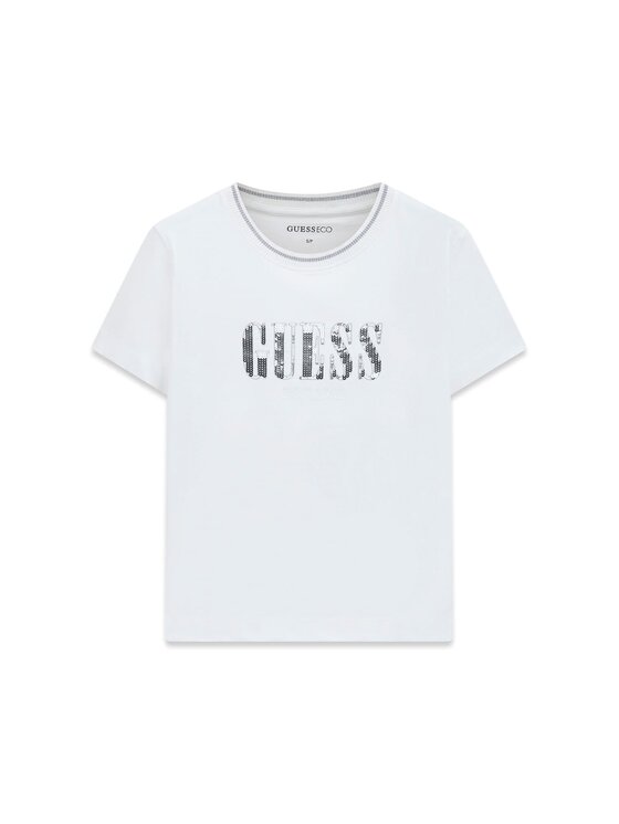 Guess Guess T-Shirt 183129 Bílá Classic Fit