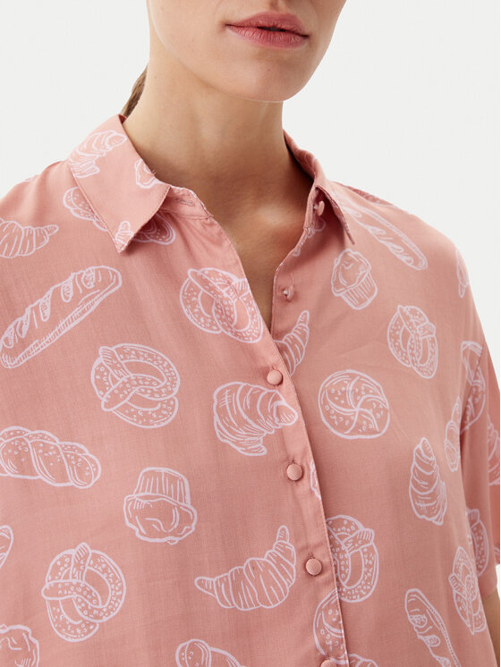 Hunkemöller Hunkemöller Pyjama-T-Shirt 301513 Beige Regular Fit