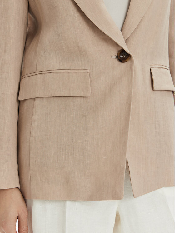 Marella Marella Giacca da abito Afro 2413041094 Beige Regular Fit