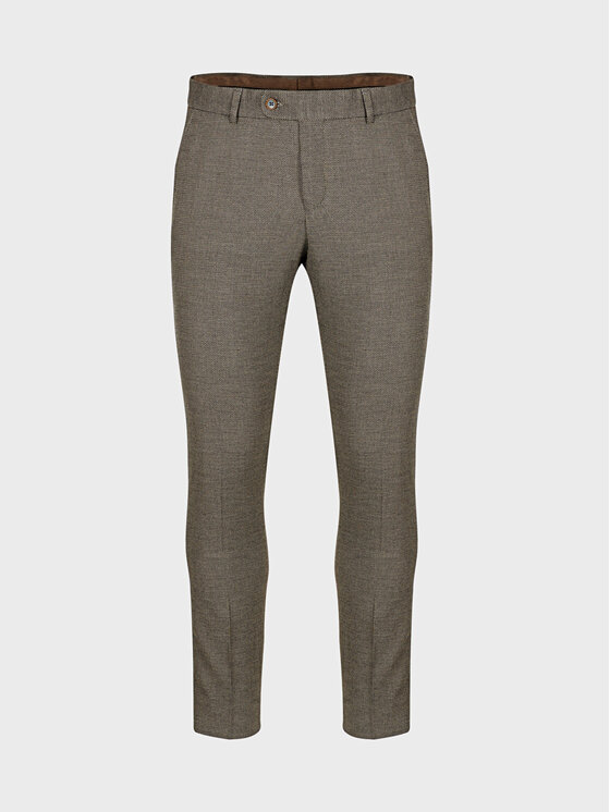 Evenemen Evenemen Spodnie garniturowe CREGG Szary Slim Fit