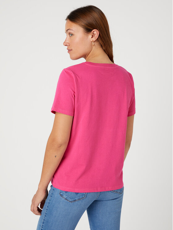 Wrangler Wrangler T-Shirt W7N4D3P62 112332090 Różowy Regular Fit