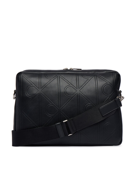 Calvin Klein Calvin Klein Geantă pentru laptop Xl Emblem Aop LV04D3526G Negru