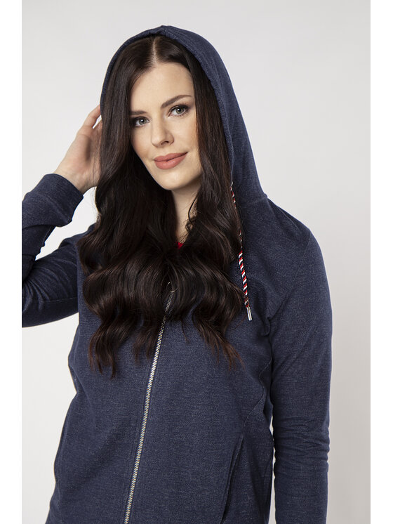 QUIOSQUE QUIOSQUE Blúzka FREYA BLOUSE Tmavomodrá Regular Fit