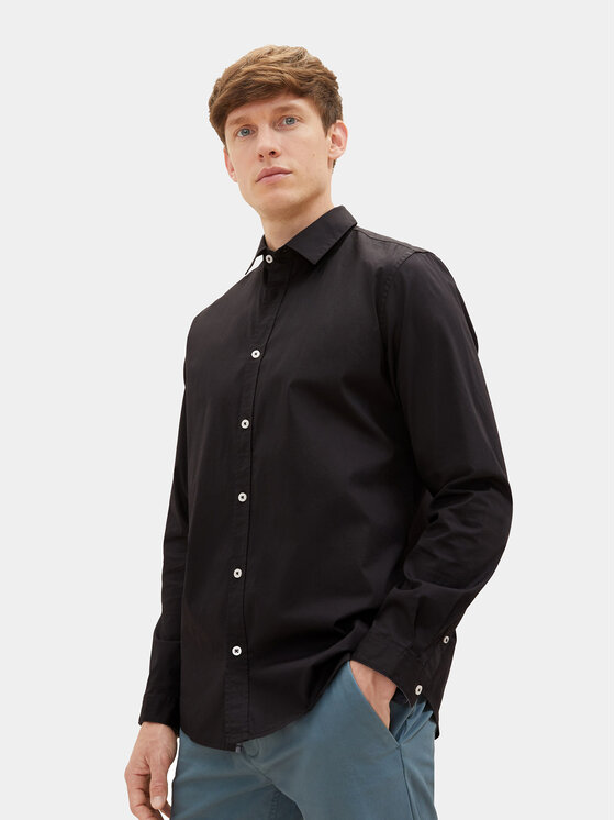 Tom Tailor Tom Tailor Srajca 1037435 Črna Regular Fit