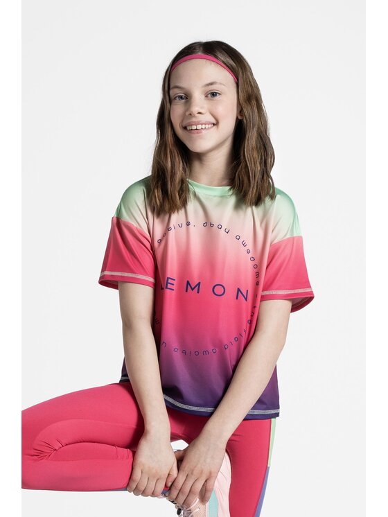 Lemon Explore Lemon Explore T-Shirt WL5143202ACG-022 Kolorowy Regular Fit