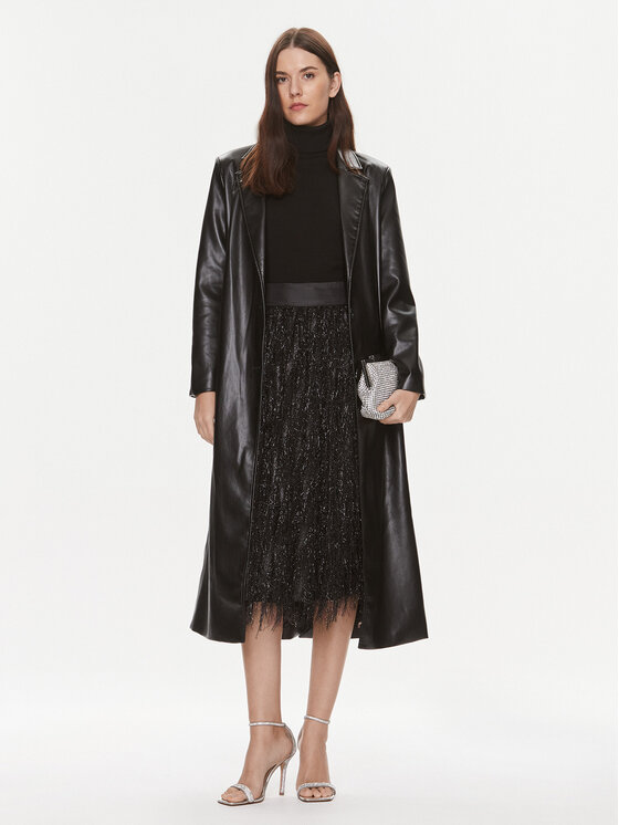 Custommade Custommade Gonna midi Roksana 999795901 Nero Relaxed Fit