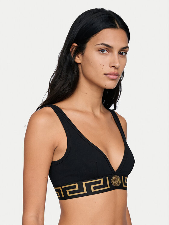 Versace Versace Biustonosz braletka AUD01047 Czarny