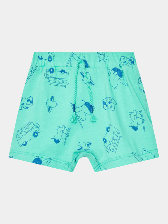 United Colors Of Benetton United Colors Of Benetton Auduma šorti 30HPAF011 Tirkīzs Regular Fit