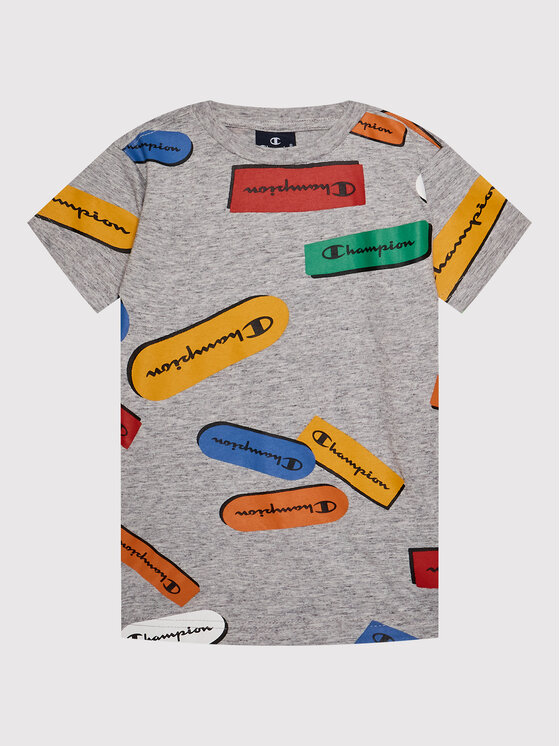 T-shirt All-Over Graphic 305913 Grigio Regular Fit...